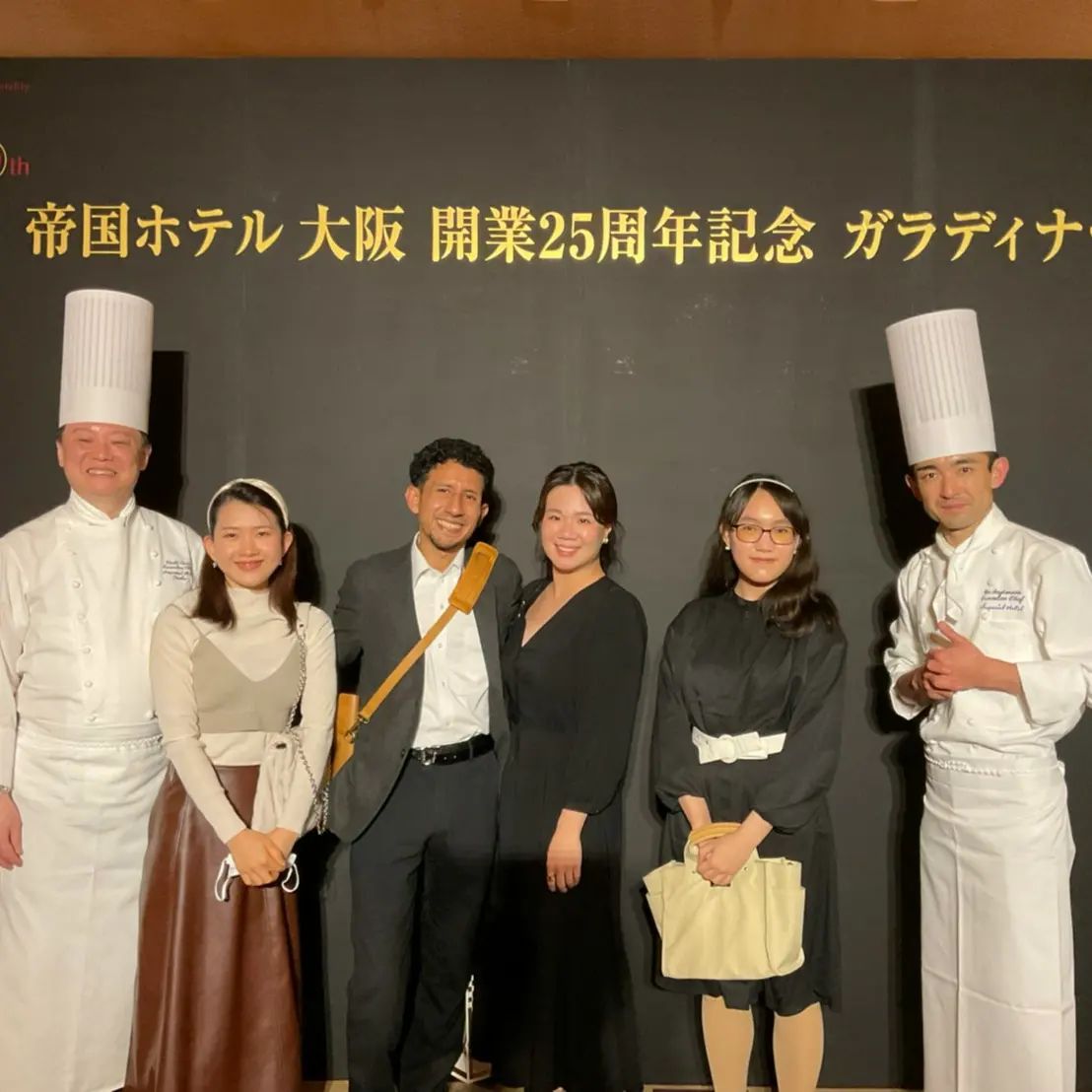 留学生らが帝国ホテル 大阪のガラディナーに参加しました！