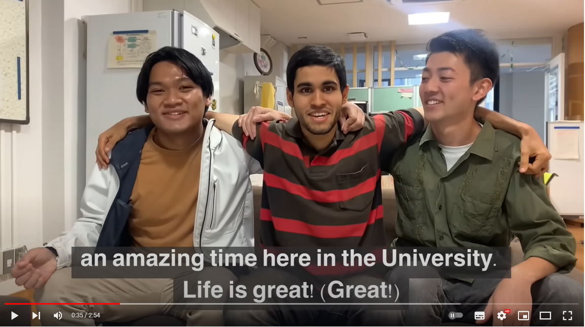 留学を考えているみなさんへ　Study in Osaka動画を撮影しました！！